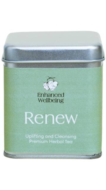 Enhanced Wellbeing Renew Premium Herbal Tea - Uplifting & Cleansing Advanced liver support,ageing,Andropausal men,anti-angiogenic and neuroprotective functions,anti-inflammatory,anti-stress herbal tea,antioxidant,antioxidant Digestion gallbladder liver fu