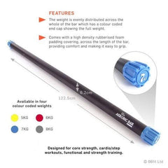 66FIT Aerobic Weighted Bar - 120CM Long And 38MM Wide - image 2