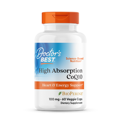 Doctor's Best High Absorption CoQ10 100mg 60 Veggie Caps