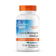 Doctor's Best Extra Strength Ginkgo 120mg 120 Veggie Caps