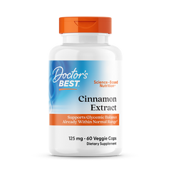 Doctor's Best Cinnamon Extract Cinnulin PF 125mg 60 Veggie Caps