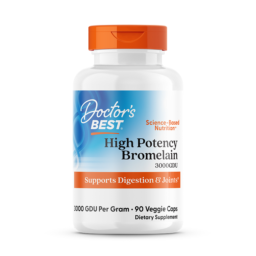 Doctor's Best High Potency Bromelain 500mg 90 Veggie Caps