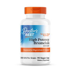 Doctor's Best High Potency Bromelain 3000 GDU 500mg 90 Veggie Caps