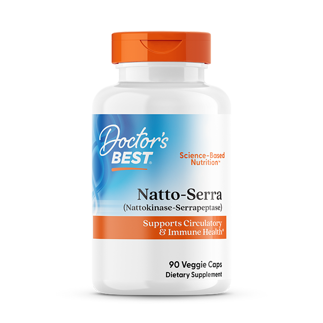 Doctor's Best Natto-Serra 90 Veggie Caps