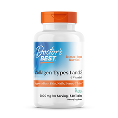 Doctor's Best Collagen Types 1 & 3 with Vitamin C 1000mg 180 Tablets