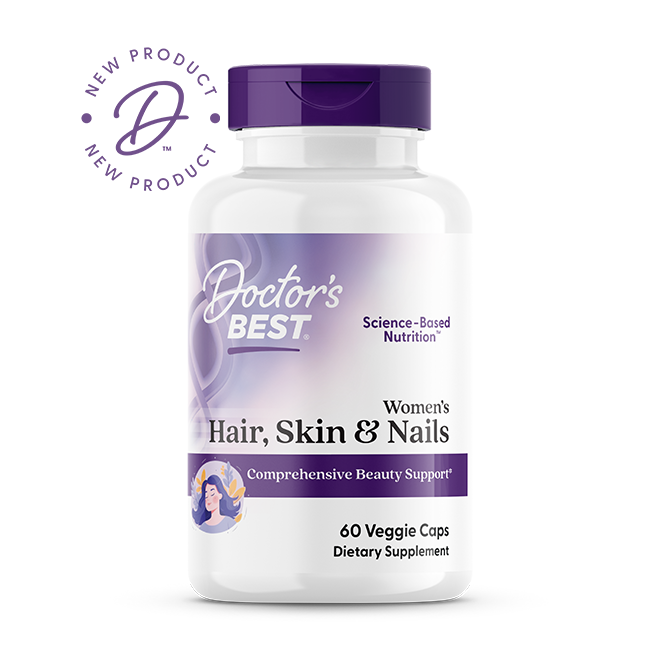 Doctor's Best Women's Hair Skin & Nails 60 Veggie Caps