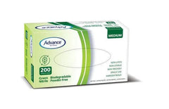 Advance® Biodegradable Green Nitrile Gloves Ambidextrous,Bead Cuff,Green Nitrile Gloves,issues,Manufactured under QSR,Non Latex,Non Sterile,non-biodegradable nitrile glove,Powder Free,Single Use,Skin Friendly,Textured Fingertips
