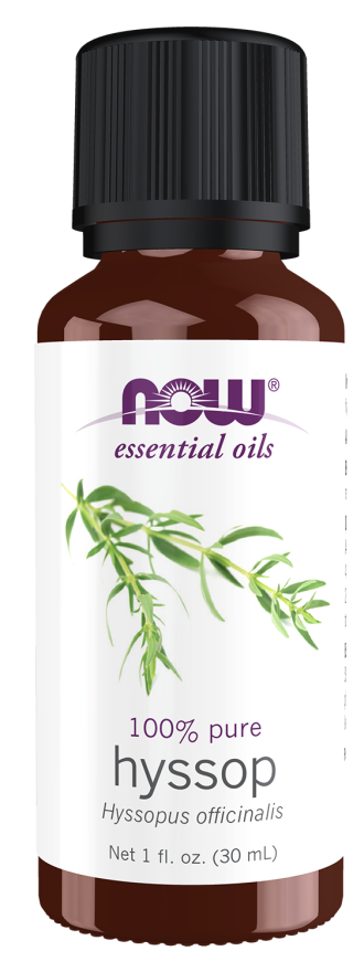 NOW Hyssop Essential Oil Supports Respiratory Health