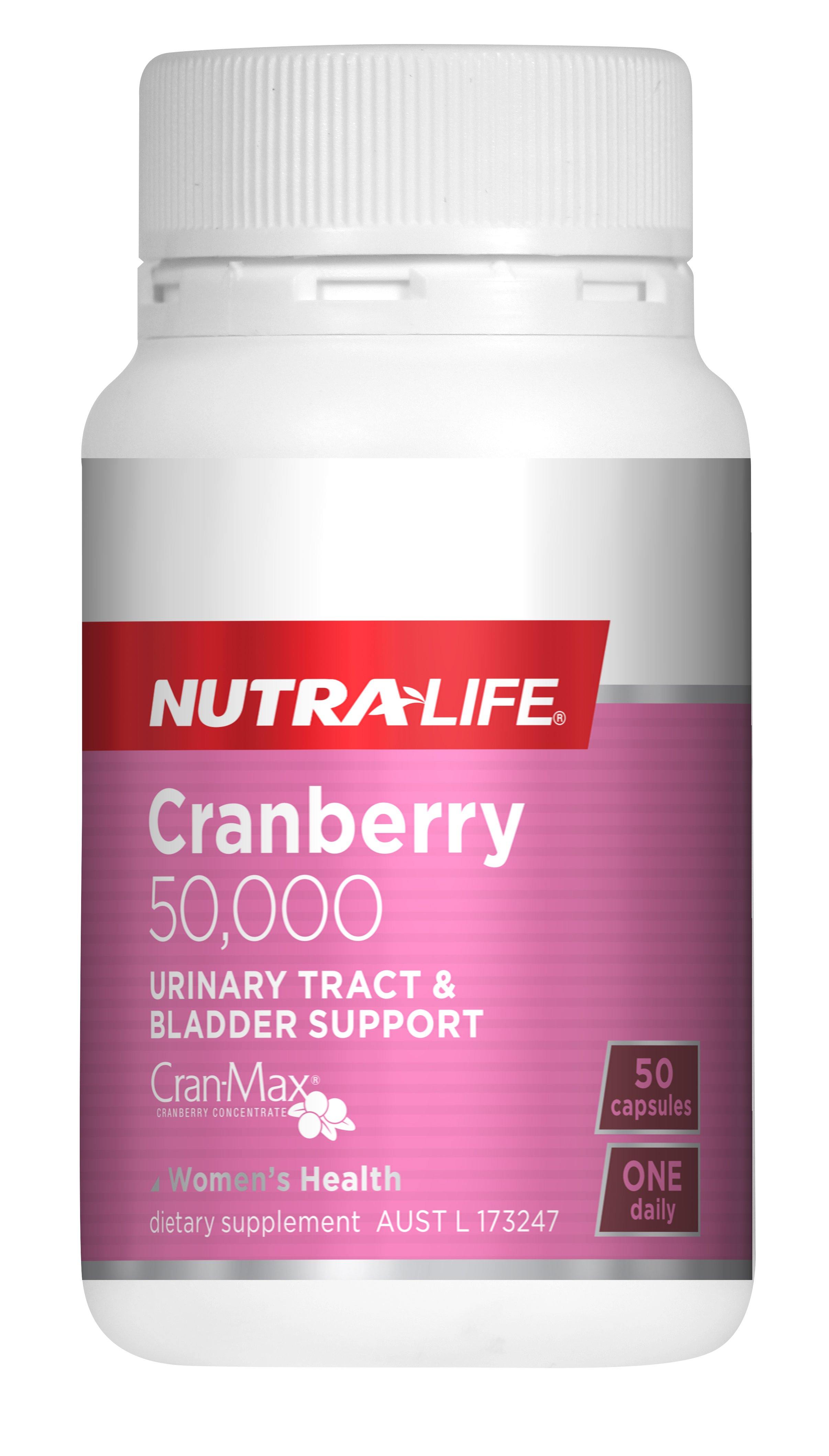 Nutralife Cranberry Bladder Capsules 50,000 for Optimal Urinary Health Bladder Health,Cranberry Extract 50000mg,Nutralife Cranberry Capsules,optimized,Urinary Health Supplements