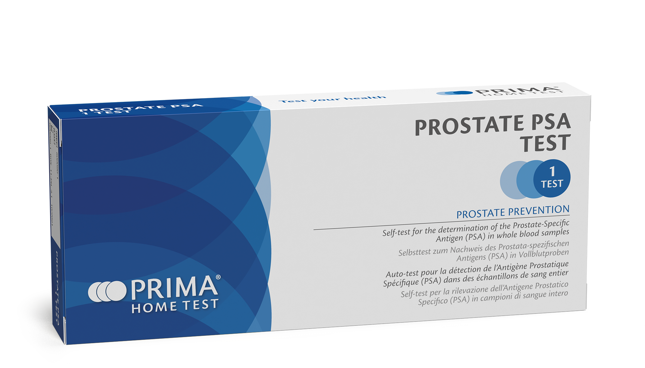 Prima Prostate PSA Test Kit box