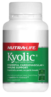 Nutralife Kyolic Aged Garlic Extract Capsules High Potency 60's Aged Garlic Extract,Dietary Supplement,Garlic Capsules,Heart Health,High Potency Garlic,Immune Support,improvements,Natural Remedy,Nutralife Kyolic