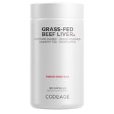Codeage Grass-Fed Beef Liver 180 Capsules Immune Support Iron Support Dietary Supplement