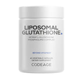 Codeage Liposomal Glutathione 60 Capsules High Absorption Antioxidant Support Dietary Supplement