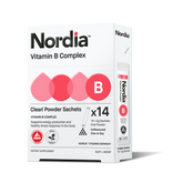 Nordia Vitamin B Complex Supports Energy Production and Relieves Fatigue Dietary Supplement 14 x 2g Sachets