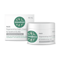 Dermaveen REGENERATING NIGHT CREAM 50 ml dry skin,dry skin cream,dry skin gel,dry skin wash,issues,itchy dry skin,night cream,regenerating,REGENERATING NIGHT CREAM,very dry skin