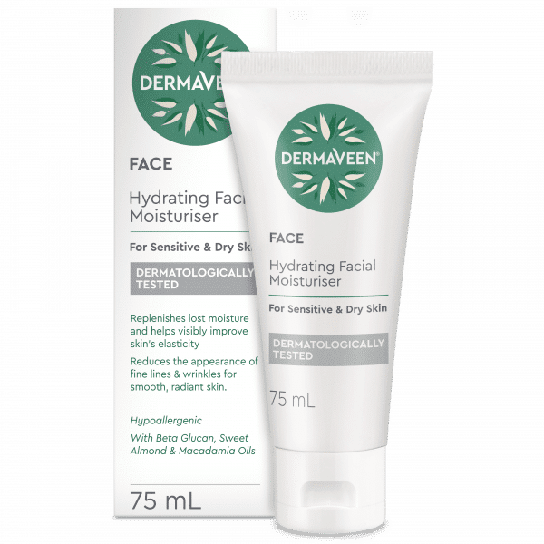 Dermaveen Hydrating Facial Moisturiser 75 ml cetaphil,cetaphil moisturising,dermaveen,DermaVeen Oatmeal Conditioner,dermaveen extra hydrating intensive cream,DERMAVEEN SENSITIVE RELIEF ECZEMA LOTION,DERMAVEEN SENSITIVE RELIEF ECZEMA OINTMENT,dry skin,dry
