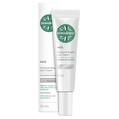 Dermaveen MOISTURE BRIGHT EYE CREAM 15 ml dry skin,dry skin cream,dry skin gel,dry skin wash,eye cream,issues,itchy dry skin,MOISTURE BRIGHT EYE CREAM,puffy eyes,very dry skin