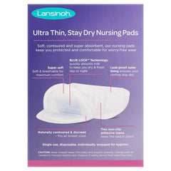 Lansinoh Ultra Thin Nursing Pad 60s BLUE LOCK,DRY NURSING PADS,Holds 20x weight in moisture,issues,ultra thin,Waterproof design