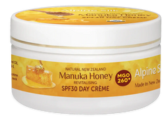 Alpine Silk Manuka Honey SPF30 Day Cream 100g alpine,alpine silk,Alpine Silk Bee Venom Eye Creme 30g,Alpine Silk Bee Venom Face Mask 50g,Alpine Silk Bee Venom Gift Pack,Alpine Silk Bee Venom Moisturiser 50g,Alpine Silk Certified Organic Rosehip Oil 30ml,A