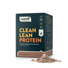 Nuzest Clean Lean Protein 10 Sachets Rich Chocolate cheaper than bargain chemist,cheaper than chemist warehouse,cheaper than healthpost,cheaper than net pharmacy,cheaper than nz healthstore,cheaper than pharmacy direct,cheaper than sprint,cheaper than sup
