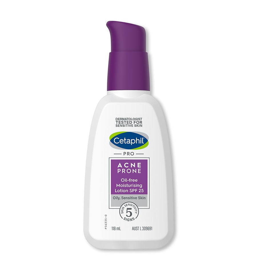 Cetaphil Pro Acne Prone Oil-free Facial Moisturising Lotion SPF25 118ml benzac,cetaphil acne spf,cetaphil moisturiser,Cetaphil Pro Acne Prone Oil-free Facial Moisturising Lotion SPF25,cetaphil with spf,issues,skin b5,sun block with moisturiser
