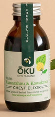 Adult's Chest Elixir - Kūmarahou and Kawakawa Adult's Chest Elixir,Clear Breathing,issues,kawakawa,Kūmarahou,OKU Chest & Throat Formula,supporting clear airways