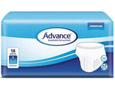 Advance® Breathable Pull-up Briefs 3D funnel acquisition layer,anatomically shaped briefs,Breathable cloth-like materials,comfort and discretion,Double anti-leak cuffs,fast and even absorption,Fully elasticated,issues,leakage protection