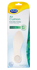Scholl Air Cushion Everyday Insole AIR CUSHION INSOLES,Airflow latex foam,Anti-slip technology,help feet breathe,INSOLES,issues,prevent wrinkling in shoes,Soft foam layer