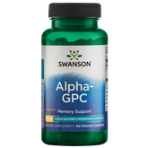 Swanson – Alpha-GPC 300mg 60VC Alpha GPC (alpha glyceryl phosphoryl choline),google,growth,healthy memory,homeostasis,issues,mental function,renewal,revitalization,Swanson Ultra Alpha GPC