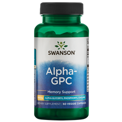 Swanson – Alpha-GPC 300mg 60VC Alpha GPC (alpha glyceryl phosphoryl choline),google,growth,healthy memory,homeostasis,issues,mental function,renewal,revitalization,Swanson Ultra Alpha GPC