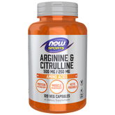 Now Arginine & Citrulline 500mg/250mg 120VC Arginine & Citrulline,detox,issues,maintenance of muscle tissue,muscles,protein,protein metabolism and utilization