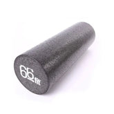 66fit Foam Rollers Full Round 90cm Extra Firm Black - DominionRoadPharmacy