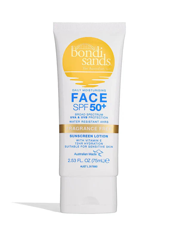 Bondi Sands SPF 50+ Fragrance Free Face Lotion 75ml bondi sands,Bondi Sands SPF 50+,Bondi Sands Spf50+,Bondi Sands Spf50+ Fragrance Free Face Mist 75ml,Face Mist,healthy skin,issues,maintains healthy skin,moisturising skin care,Natural skin care,skin care