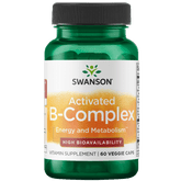 Swanson – B-Complex (Fully Activated) 60VC Accelerate Metabolism,Antioxidants Cardiovascular,Antioxidants Energy Minerals Vitamins,as well as cardiovascular,B-Complex,Balanced B-Complex,Black Ginger Extract,blood sugar,blood sugar balance,Blood Sugar Brai