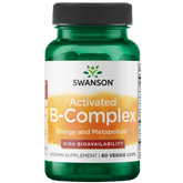 Swanson – B-Complex (Fully Activated) 60VC Accelerate Metabolism,Antioxidants Cardiovascular,Antioxidants Energy Minerals Vitamins,as well as cardiovascular,B-Complex,Balanced B-Complex,Black Ginger Extract,blood sugar,blood sugar balance,Blood Sugar Brai
