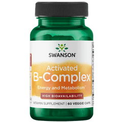 Swanson – B-Complex (Fully Activated) 60VC Accelerate Metabolism,Antioxidants Cardiovascular,Antioxidants Energy Minerals Vitamins,as well as cardiovascular,B-Complex,Balanced B-Complex,Black Ginger Extract,blood sugar,blood sugar balance,Blood Sugar Brai