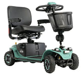 Pride Baja Bandit Mobility Scooter 400 lb. weight capacity,Baja Bandit Mobility Scooter,Baja Mobility,Bandit Mobility Scooter,Bandit spirit,Camo color option,Dual lithium-ion batteries,Fast,Feather-touch disassembly,Full suspension,Fully loaded,Ground cle