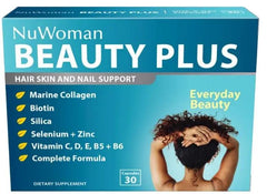 NuWoman BEAUTY PLUS One-A-Day 30 Capsules BEAUTY PLUS,Hair Support,issues,Nail Support,NuWoman BEAUTY PLUS,Skin Support
