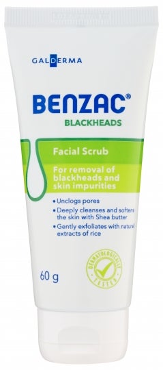 Benzac Blackheads Facial Scrub 60g