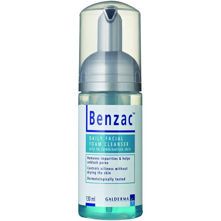 Benzac Daily Facial Foam Cleanser 130ml acne,benzac,Benzac Daily Facial Foam Cleanser,benzoyl peroxide,cleanser,daily facial cleanser,issues