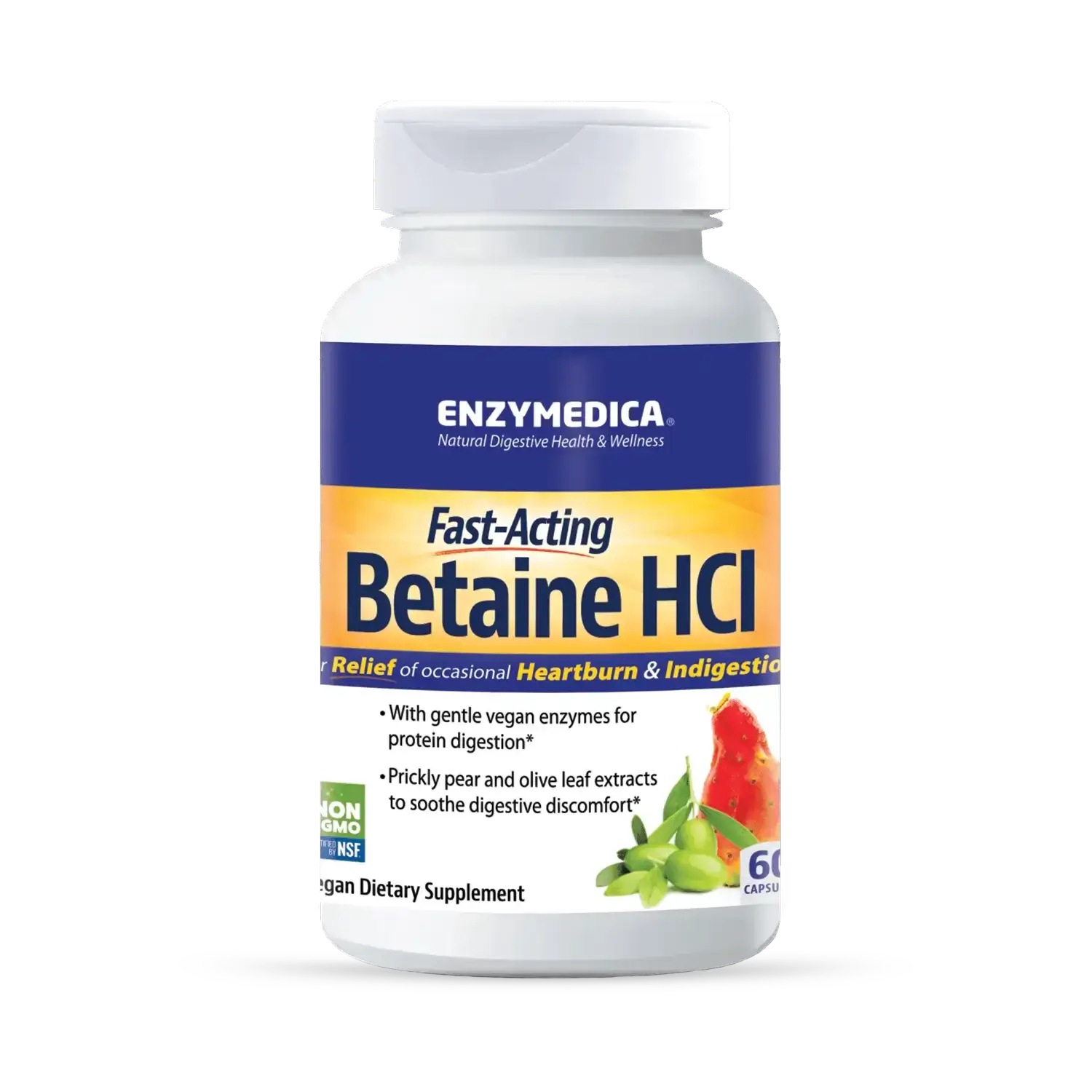 Enzymedica Betaine HCl 120 Veggie Caps