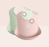 Soft Bib 2pk Powder Green/Pink issues,Soft Bib 2pk Powder Green/Pink