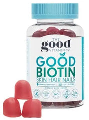 The good vitamin co. Biotin 60 Soft Chews Adult Biotin Gummies,Healthy Hair,Healthy Nails,healthy skin,issues