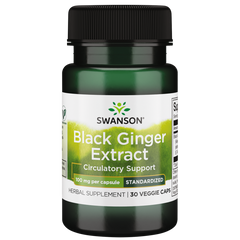 Swanson – Black Ginger Extract 100mg 30VC Accelerate Metabolism,Antioxidants Cardiovascular,Antioxidants Energy Minerals Vitamins,as well as cardiovascular,Black Ginger Extract,blood sugar,blood sugar balance,Blood Sugar Brain & Cognition Children's Healt