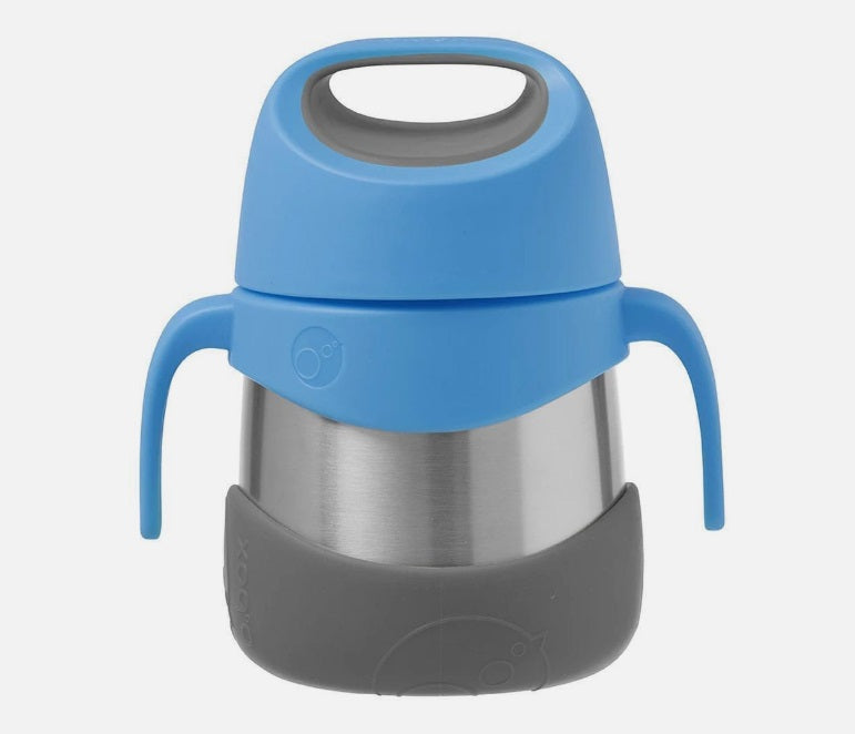 b.box Insulated Food Jar Blue Slate 2 leak-proof compartments,Baby Kid Lunch Box,Baby Lunch Box,Baby Lunchbox,cooler for longer,dry foods,Dual Pack,Freeze & Use,Gel Cooler Twin Pack,Handwash & Reuse,Insulated Food Jar Blue Slate,issues,Keeps food fresher,