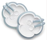 Baby Bjorn Baby Plate, Spoon and Fork, 2 sets Baby Plate,issues,Spoon and Fork