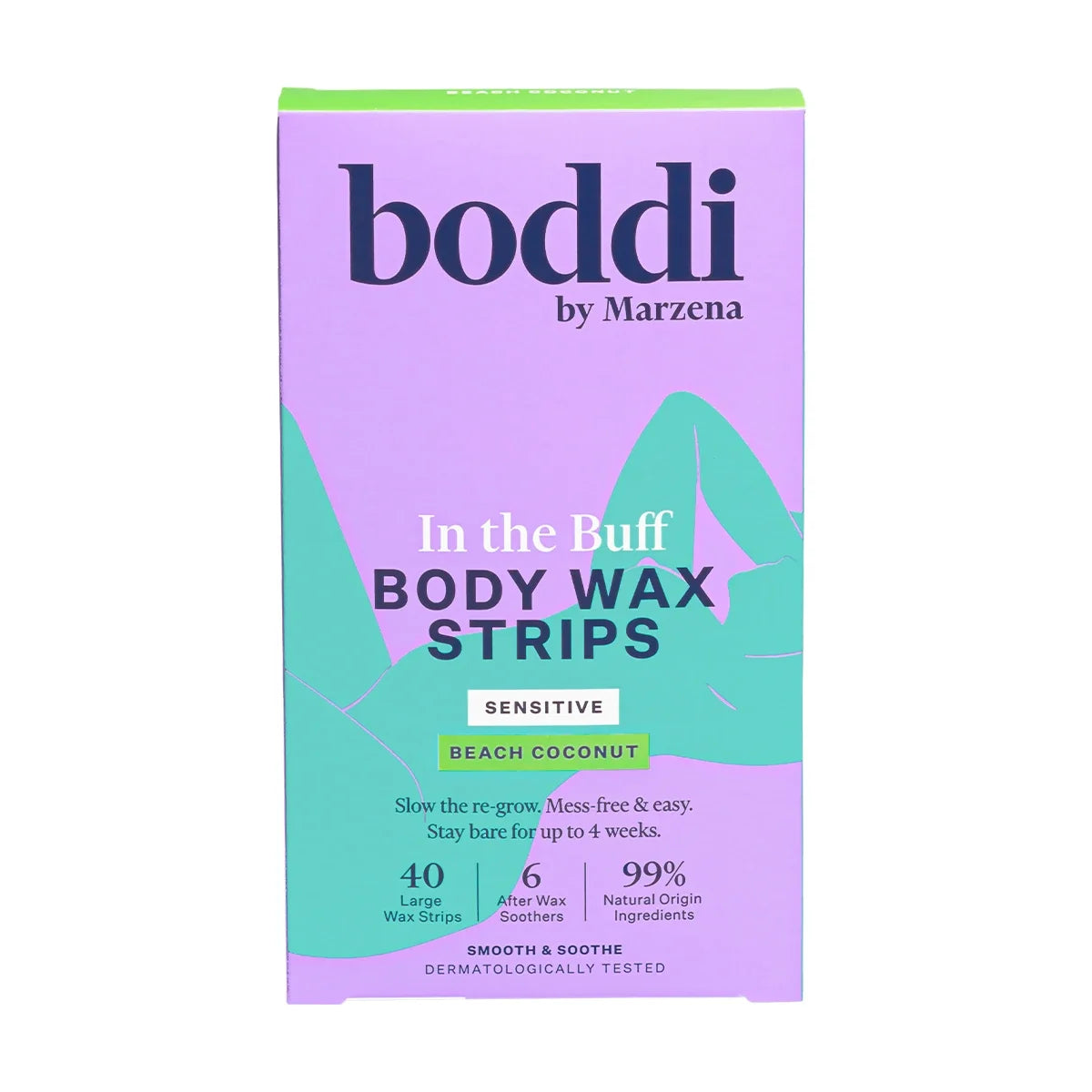 Boddi Body Wax Strips 40pk - Beach Coconut
