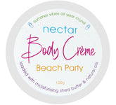 Nectar Body Creme – Beach Party 100g Baby skin care condition,Body Cremes Soap,Creamy,Hydrating,issues,Moisture,moisturisation soap,Natural skin care,skin care,without a greasy