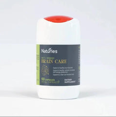 Naturies MCT+Ginko Brain Care Capsules 60s Brain Care,healthy brain function,issues,Supports a clear mind,Supports energy production,Supports focused mind,Supports healthy cellular circulation