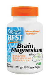 Doctor's Best Brain Magnesium with Magtein (50mg) 90 Vege Caps Brain Magnesium with Magtein,doctor's best,issues